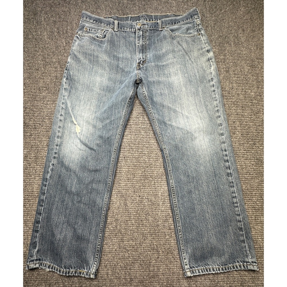 Levi's Jeans Mens 40x30 (Fits 38x28) Blue Relaxed Straight Leg 559 Distressed